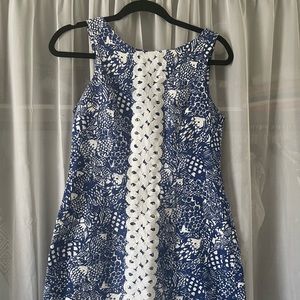 Lilly Pulitzer blue and white dress